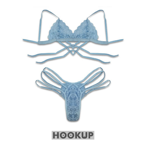 Blue Strips Lingerie