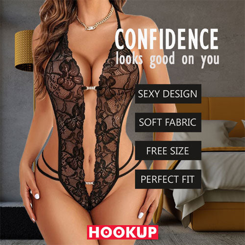 Black Lingerie Single Piece