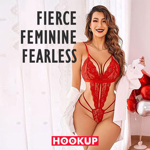 Red Lingerie Single Piece