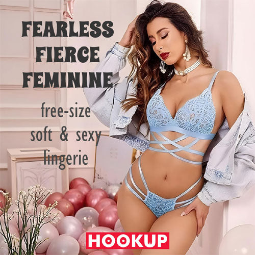 Blue Strips Lingerie