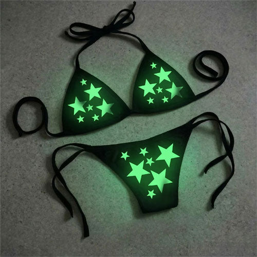 Glow In The Dark Lingerie With Stars