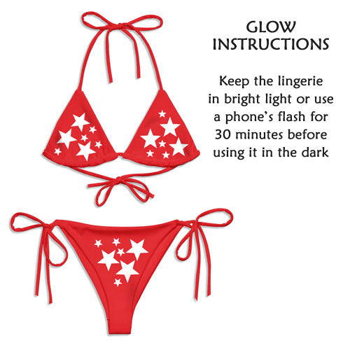 Glow In The Dark Lingerie With Stars