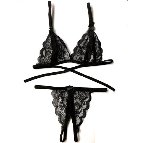 Crotch Less Lingerie Set