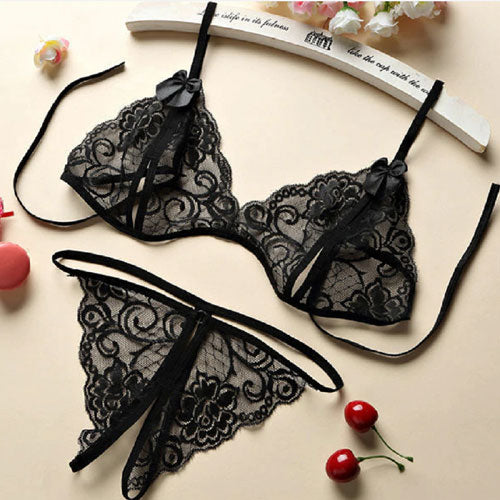Crotch Less Lingerie Set